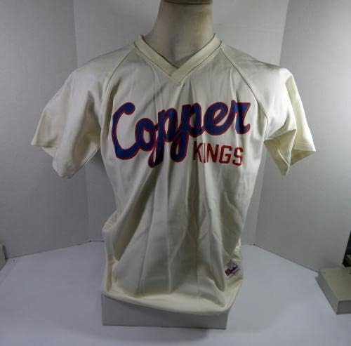 1990'lar Butte Copper Kings 16 Oyun Kullanılmış Beyaz Forma L DP44046 - Oyun Kullanılmış MLB Formaları