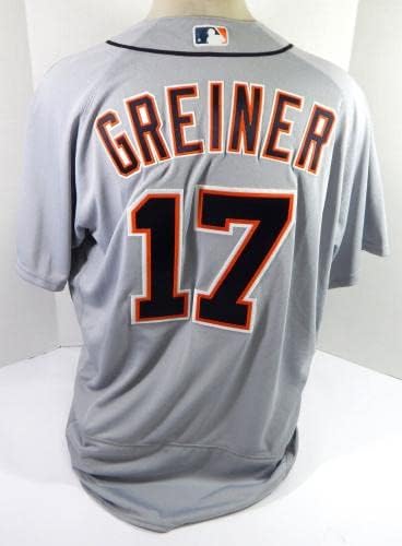 2018 Detroit Tigers Grayson Greiner 17 Oyun Verilen Gri Jersey 50 DP38996 - Oyun Kullanılan MLB Formaları