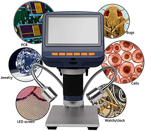 CZDYUF 220X Masaüstü Elektronik Dijital Stereo Mikroskop Lehimleme Tamir 4.3 inç Ekran ile led ışık
