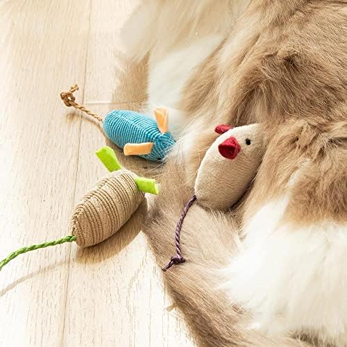 OALLK 1 adet Sevimli Fare Kedi Pet Oyuncaklar Kedi Çiğnemek Oyuncaklar Fareler Fare Oyuncaklar Yumuşak Diş Temizleme