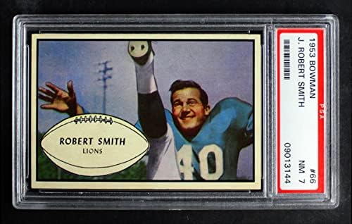 1953 Okçu 66 J Robert Smith Detroit Aslanları (Futbol Kartı) PSA PSA 7.00 Aslanlar Tulsa / Iowa