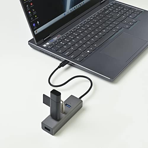 YUENN USB-C Metal 4 Portlu HUB, 4X USB 3.0 Bağlantı Noktası USB-A Cihazlarından USB C Konektörüne, USB-C Konektörlü