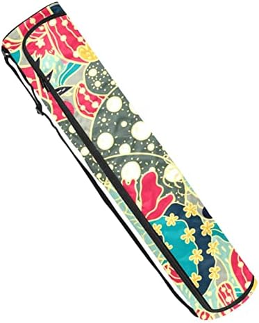 RATGDN Yoga Mat Çantası, Sevimli Kaktüs Renkli Desen Egzersiz Yoga matı Taşıyıcı Tam Zip Yoga Mat Taşıma Çantası Ayarlanabilir