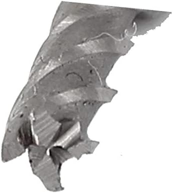X-DREE 1/8 Kesme Çapı 4 Flüt Makinesi Spiral Bit parmak freze Gümüş Ton (1/8 '' Diámetro de corte Cortador de molino