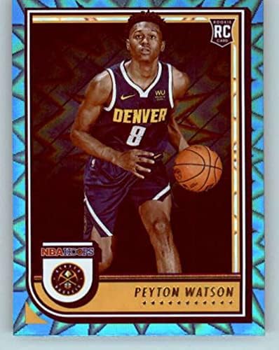 2022-23 Çemberler Deniz Mavisi Patlama 275 Peyton Watson RC Çaylak Denver Nuggets NBA Basketbol Ticaret Kartı