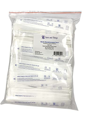 500 Paket Steril Nazofaringeal Sürüntü Gama Yayılan, Akın Burun Temizleme Bezi Örnekleme için, 80mm Kırılma Noktası,