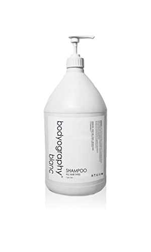 Bodyography blanc-Şampuan / 1 galon, 3,8 L | Vanilyalı Beyaz Çay Pompalı Şampuan Şişesi, Tüm Saç Tiplerine Uygun-1
