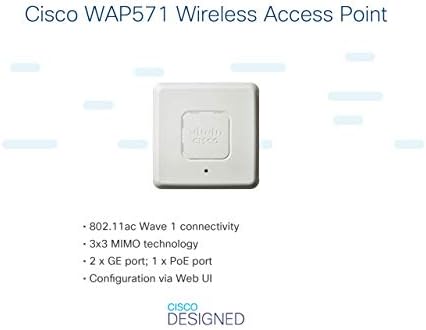 Cisco WAP581 Kablosuz AC Dalga 2 Erişim Noktası, 2.5 GbE LAN, Çift Radyo, Sınırlı Ömür Boyu Koruma (WAP581-A-K9)