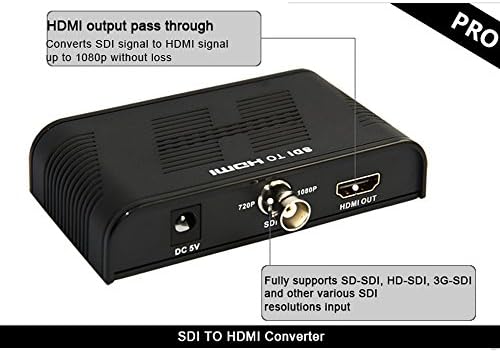 Aemyo LKV368 SDI HD-SDI 3G-SDI SD-SDI HDMI 720 p / 1080 p Dönüştürücü Adaptör-HDMI Ağ Sınırsız Genişletici için HDMI