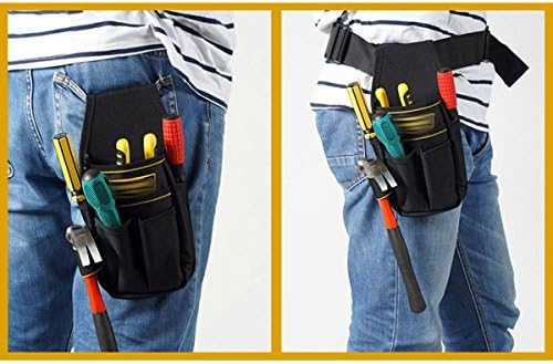 CLARA Çok Fonksiyonlu Elektrikçi alet çantası Oxford Tuval bel çanta kemeri Çantası Wireman İşçi küçük çanta Siyah