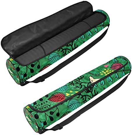 Çiçek Hayvan Baykuş Yoga Mat Taşıyıcı Çanta Omuz Askısı ile Yoga Mat Çantası Spor Çanta Plaj Çantası