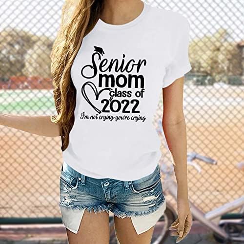 Kadın Gömlek Kadın Kıdemli Anne Sınıfı T Shirt Komik Mektup Baskı Sarcastic Gömlek Casual Pamuk Tee Hızlı