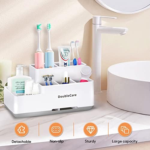 Banyo Tezgahı için Çıkarılabilir Diş Fırçası ve Diş Macunu Tutucusu, Duş, Mutfak, Çocuklar, Aile, Çok İşlevli Diş