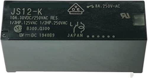 AGOUNOD Röle 5 ADET JS5-K 5VDC JS12-K 12VDC JS24-K 24VDC DIP-5 8A Güç Rölesi (Renk : 5 v, boyut: 1)