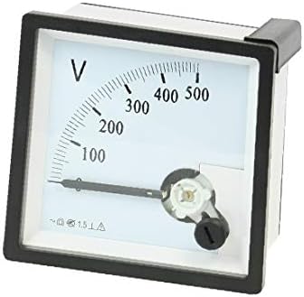 X-DREE AC 0-500 V Sıfır Ayarı Kare Arama Paneli Analog Gerilim Metre Voltmetre (AC 0-500-V Sıfır İmpostazione Quadrante