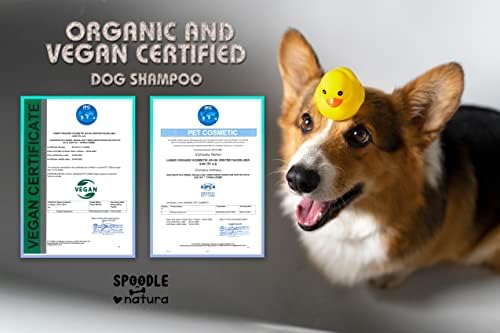 Spoodle Natura Organik Köpek Şampuanı IFC Sertifikalı, Vegan Köpek Şampuanı, Organik Evcil hayvan Şampuanı, Kuru Kaşıntılı