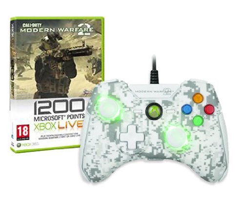Call of Duty: Modern Warfare 2 XBox 360 Paketi, Beyaz Madcatz MW2 Denetleyicisi (Savaş Düğmeleri, Kauçuk Kulplar ve