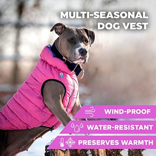 AiryVest Hafif Tersinir Kışlık Köpek Ceketi-Sıcak Köpek Ceketi-Suya Dayanıklı Rüzgar Geçirmez-Küçük, Orta ve Büyük