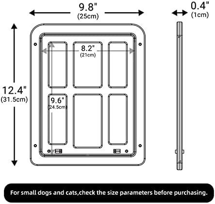 Pet Ekran Köpek Kapısı 8.2 x 9.6 Manyetik Kapaklı Kedi Kapısı Mevcut Ekran/Sürgülü Kapı, Pencere ve Sundurma için