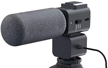 DigiPower Şarj Edilebilir av tüfeği Kardioid Mikrofon Dahili Şok Dağı ile + 10dB Hassasiyet, gürültü Azaltma ve 60+