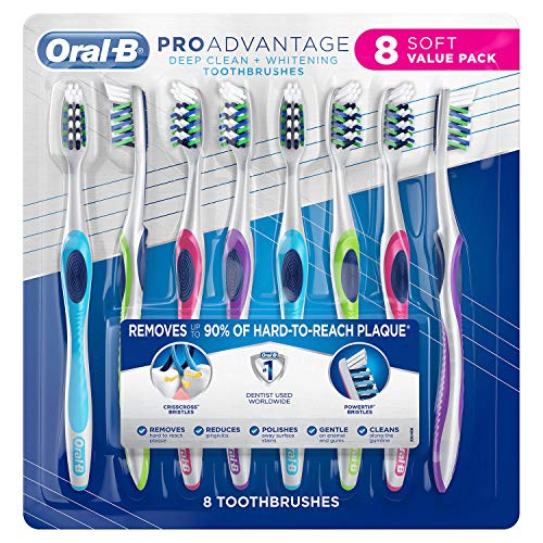Oral-B ProAdvantage Çapraz Diş Fırçaları, 8 ct. - Yumuşak Kıllar