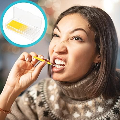 Sağlıklı İnterdental Temizleyici Fırçalar Dişler Arasında: Parantez Fırça Temizleyici Kürdan Diş Diş İpi Temizleme