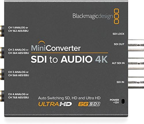 Blackmagic Design Mini Dönüştürücü sdı'dan Sese 4K (CONVMCSAUD4K)