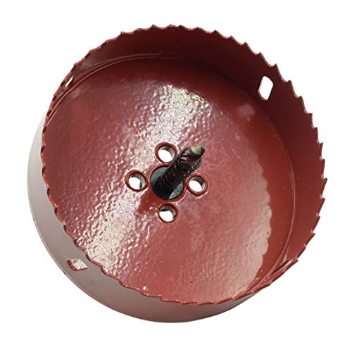 LC LİCTOP 115mm / 4.5 Bİ-Metal Ahşap Delik Testere Bit Diş Kesme Korniş Kurulu için Metal Plastik Sunta, Kırmızı