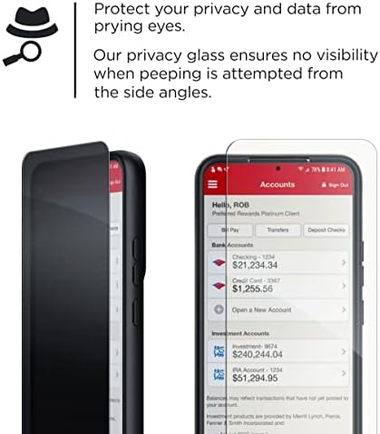 magglass Samsung S20 FE Gizlilik Ekran Koruyucu Temperli Cam Anti Casus Ekran Koruyucu için Galaxy S20 FE (Kılıf Uyumlu)