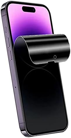 YiiLoxo Hidrojel Film Gizlilik Ekran Koruyucu ile Uyumlu iPhone 14 Pro Max [Anti-Casus] Yüksek hassasiyetli Yumuşak