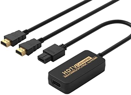 Tectra N64 HDMI Dönüştürücü, HD Bağlantı Kablosu için N64/Süper SNES / SFC ve NGC Dönüştürmek HDMI, destek 16:9 ve