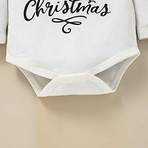 LYQTloml Benim Frist Noel Bebek Kız Erkek Giysileri Yeni Doğan Bebek Erkek Noel Ren Geyiği Romper Kıyafet + Pantolon