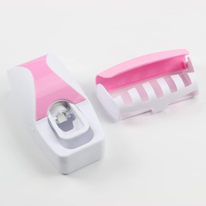Banyo için diş fırçası Tutucu ve Diş Macunu Dağıtıcı Seti Duvara Monte (Plastik, Siyah)