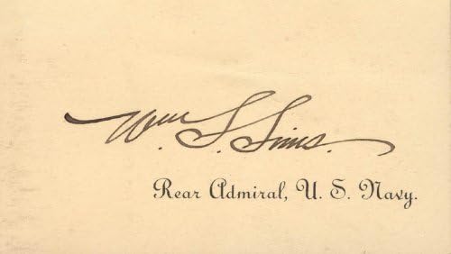 Amiral William S. Sims-Arama Kartı İmzalandı
