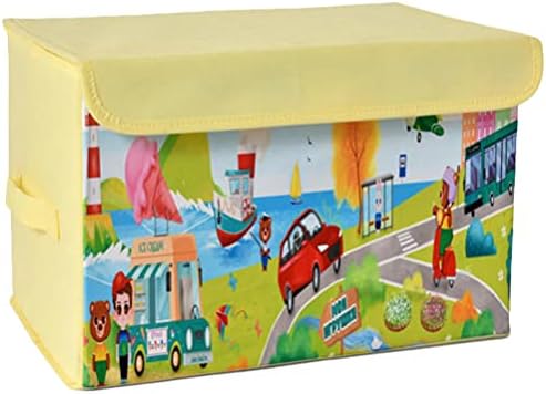WINOMO Çocuklar oyuncak arabalar Yeşil Katlanabilir Kumaş saklama kutusu Katlanabilir Depolama Sepeti Katlanabilir