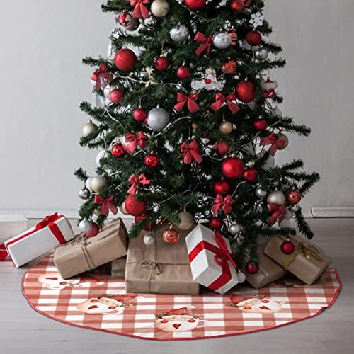 Kış Noel Ağacı Etek, Noel Ekose Ağacı Etek, 30 x 30 Merry Christmas Noel Ağacı Mat Tatil Ev Kapalı Açık Dekor Parti
