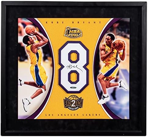 Kobe Bryant İmzalı 2000-01 Finalleri Forması Numarası Ekranı UDA Üst Güverte COA İmzalı NBA Formaları