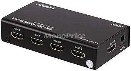 Monoprice 108203 Uzaktan Kumandalı Mini HDMI Anahtarı